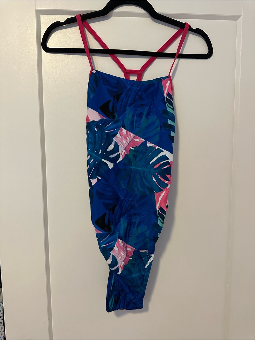 Speedo Blue Tropical Print Swimwear
